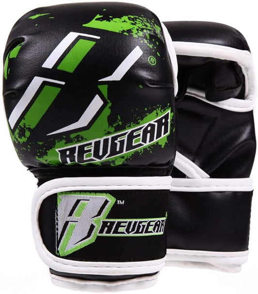 Revgear Kids MMA Boxing Gloves Combat Series, Youth Boxing Gloves, Muay Thai Punching Gloves - Protected Thumb, Ventilation