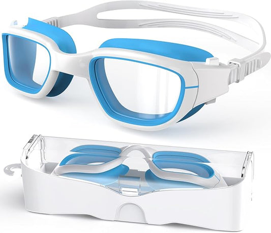 Kids Swim Goggles,Swimming Goggles for Kids 6-14, Anti-Fog UV Protection Pool Glasses for Boys Girls