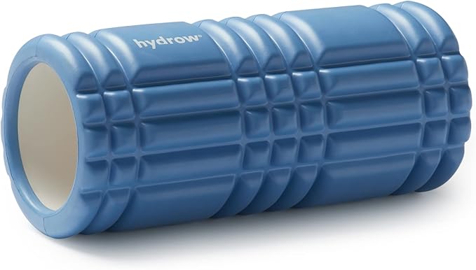 Hydrow Foam Roller for Exercise, Deep Tissue Massage, Muscle Recovery - (13-Inch), Blue