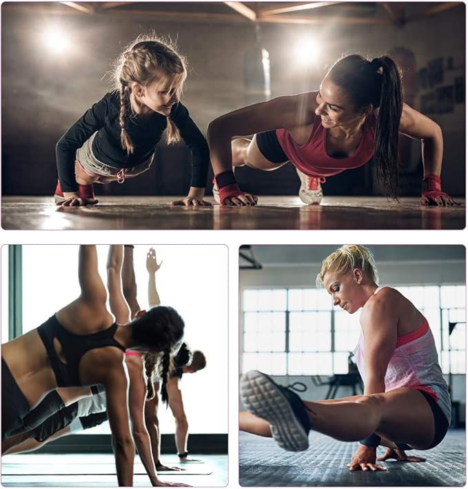 Gymnastics Tumbling Mats Portable Gymnastics Mat Foldable Tumbling Mat 2'x6'/4'x8' PU Leather Exercise Mat Yoga Mat with Carrying Handles for home Workout outdoor Yoga Gymnastics