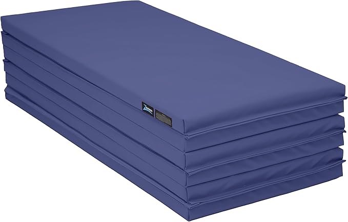 Z Athletic Folding Panel Mats for Gymnastics, Martial Arts, Tumbling (4ft x 12ft x 2in)