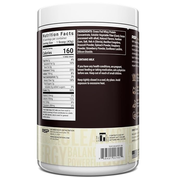 TrueFit Gut Healthy Protein Powder, Grass-Fed Whey Meal Replacement Shake with Prebiotics, Probiotics, & Organic Superfoods, Keto Friendly, Gluten Free
