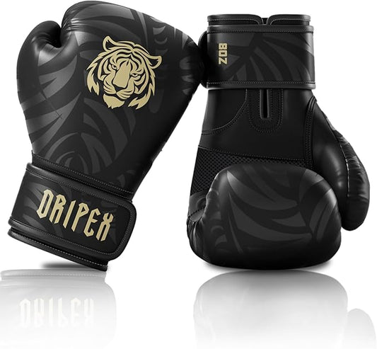 Dripex Boxing Gloves for Men Women Youth, Boxing Training Gloves | for Heavy Bag Workout, Muay Thai, Kickboxing, Sparring Punching（8 10 12 14 16oz）
