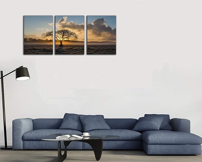 Yetaryy Inspirational Wall Art Tree of Life landscape Motivational Canvas Painting Modern Inspiring Entrepreneur Quotes Posters and Prints Artwork Inspiration Motivation Office Home Decorations