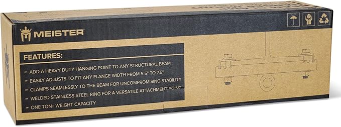 Meister - Clamp Suspension Bracket for Boxing and MMA, Suspension Straps and roof Accessories