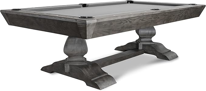 Nixon Billiards - Birdy Slate Billiard Pool Table- Grayson Grey - 7ft and 8ft - Whiteglove