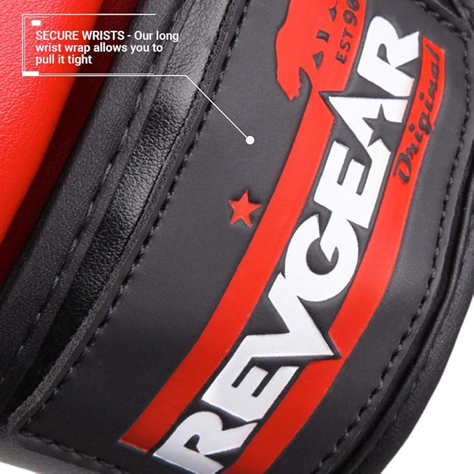 Revgear Pinnacle MMA Gloves | Classic MMA Sparring Glove Design | Multi Layer Foam Padding Over The Knuckles | Thumb Protection