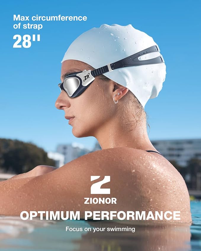 ZIONOR G1 Polarized Swimming Goggles for Unisex Adult Women Anti Fog 100% Anti UV Diving Goggles
