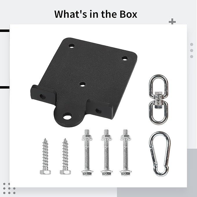 Punching Bag Hanger Ceiling Mount, Heavy Duty Boxing Bag Ceiling Mount with 360° Rotating Hook, Steel Construction, Beam Mount Hook for Home Gym Boxing Training