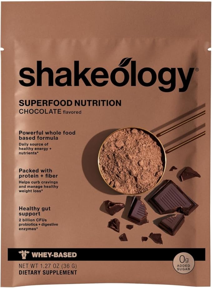 Shakeology 0g Added Sugar Sampler Pack Vegan & Whey Protein Powder, Gluten Free Superfood Protein Shake with Supergreens, Probiotics for Gut Health, Adaptogens, Vitamins, 16g Protein per Serving