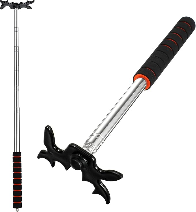 Skylety Retractable Billiard Cue Stick Bridge with Bridge Head, Snooker Set Billiard Pool Cue Accessory for Pool Table