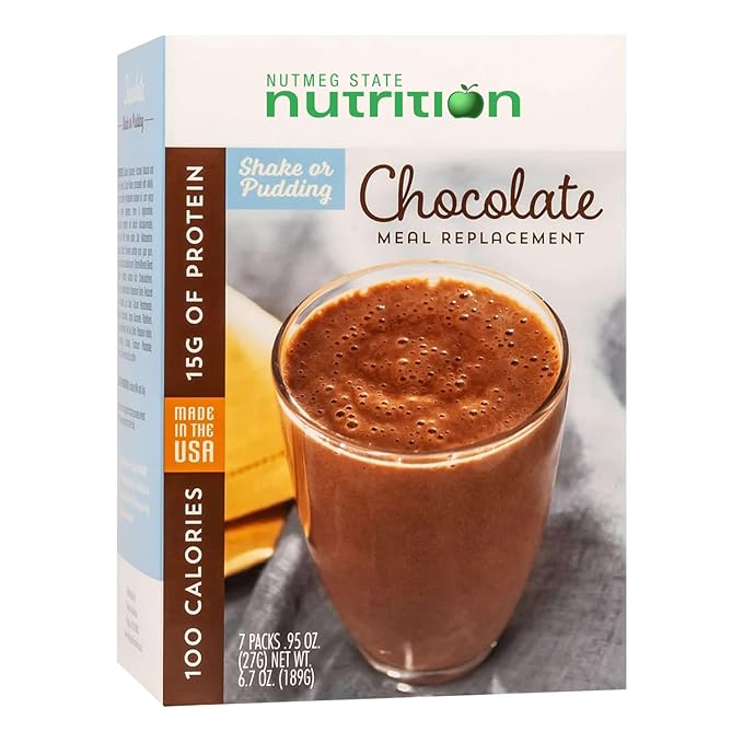 HealthyWise - High Protein 100 Calorie Pudding Shake, 15g Protein, Low Calorie, Low Carbs, Ideal Protein Compatible, 7 Servings Per Box (Chocolate)