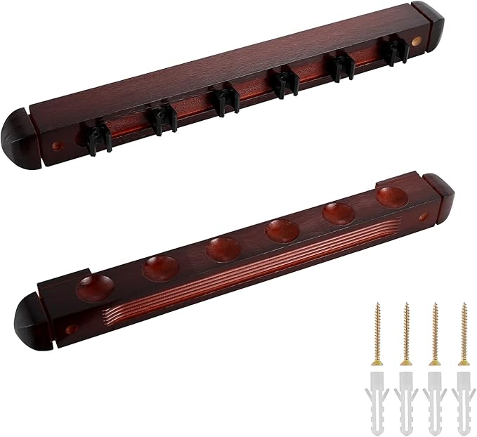 Pool Stick Holder - Wall Mounted with 6/8 Stick Capacity