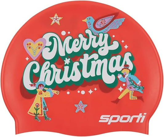 Sporti Silicone Swim Cap for Kids, Unisex Youth Swimming Cap, Protection Bathing Caps for Your Children, Aged 2-10