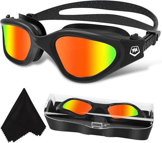 WIN.MAX Polarized Swimming Goggles Swim Pool Goggles Anti Fog Anti UV No Leakage Clear Vision for Men Women Adults Teenagers