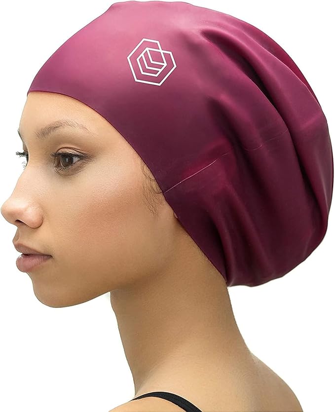 SOUL CAP - Large Swimming Cap for Long Hair - Designed for Long Hair, Dreadlocks, Weaves, Hair Extensions, Braids, Curls & Afros - Women & Men - Silicone