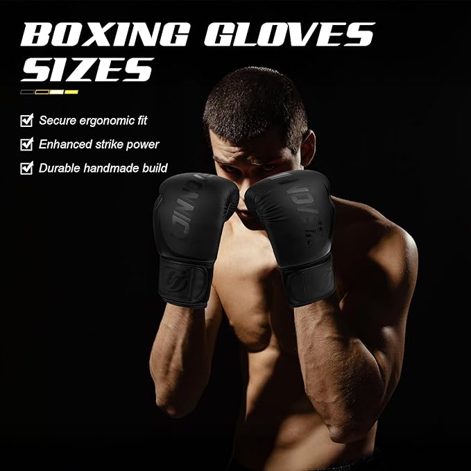 Boxing Gloves for Men & Women, Sparring Training Gloves for Boxing, Kickboxing, Muay Thai, MMA, Heavy Bag Workout Gloves with Multi-Layer Padding, Secure Fit, 10 12 14 16 oz