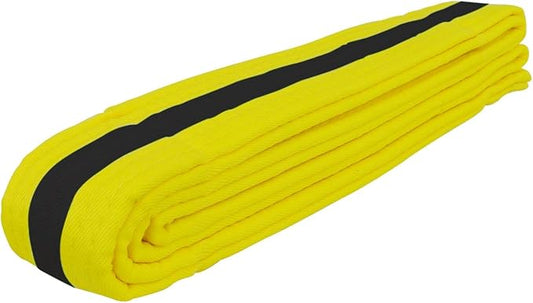 AAMA Color Belts with Black Stripe for Martial Arts - Taekwondo Karate Judo