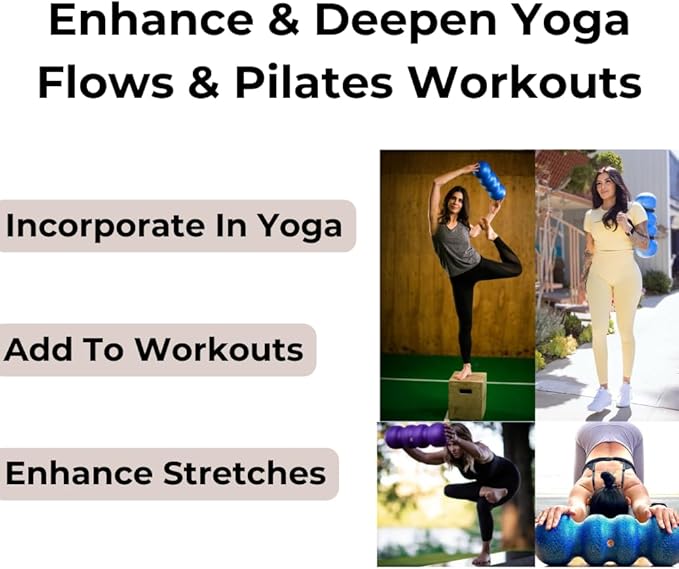 Rollga - The Better Foam Roller for Physical Therapy. Deep Tissue Massage Roller for Muscle Recovery, Back Pain Relief & Flexibility. Yoga & Pilates Exercise Roller. Beginner & Athlete Approved.