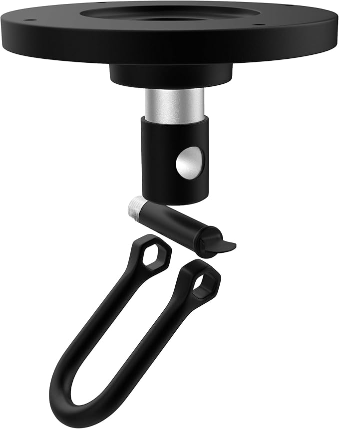 RDX Speed Bag Speedball Swivel, Heavy Duty 360 Multi Direction, Powder Coated Iron Mount Hook for Ceiling and Platform, Boxing Punching Training MMA Muay Thai Equipment Accessories Hanger with Screws