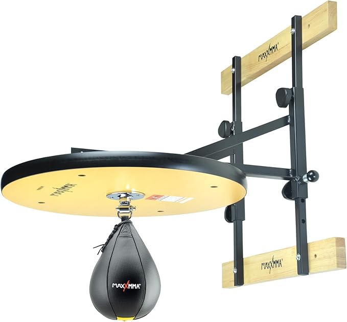 MaxxMMA Speed Bag Platform Kit - Heavy Duty Boxing Training Equipment with Punching Ball, Adjustable Height for Home Fitness, Suitable for Boxing and Fitness Enthusiasts