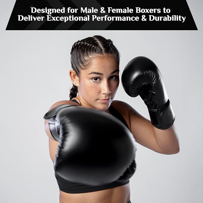 Durable and Comfortable Boxing Gloves Men and Boxing Gloves Women, Extra Thick Padding for Beginner Boxers and Training Fitness, Ideal for Both Men Boxer and Women Boxer
