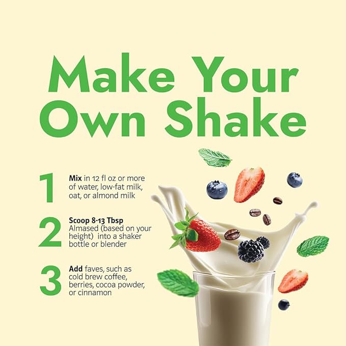 Almased Protein Powder for Weight Loss Kit for Men & Women, Natural Meal Replacement Shake for Weight Loss, Supplement, 24 Grams of Protein Per Serving (Original Flavor, 2 Cans @ 17.6 oz ea + Shaker Bottle + Scoop)