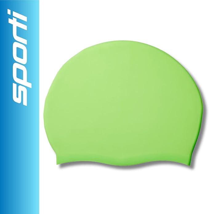 Sporti Silicone Swim Cap for Kids, Unisex Youth Swimming Cap, Protection Bathing Caps for Your Children, Aged 2-10