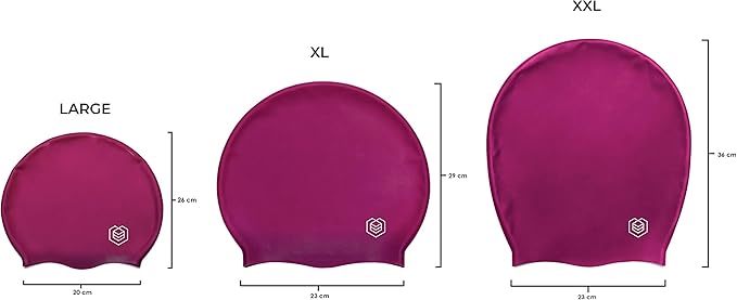 SOUL CAP - Large Swimming Cap for Long Hair - Designed for Long Hair, Dreadlocks, Weaves, Hair Extensions, Braids, Curls & Afros - Women & Men - Silicone