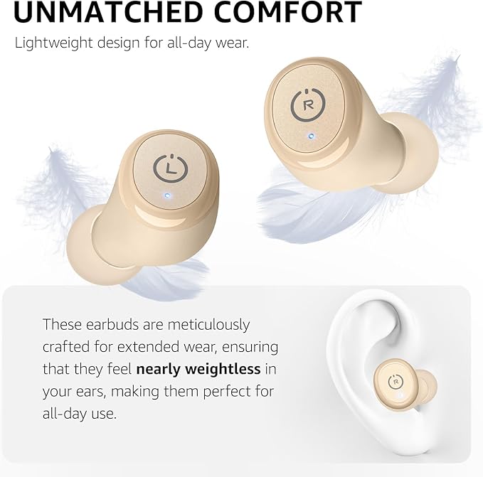 TOZO T10 Wireless Earbuds Bluetooth 5.3 Headphones, App Customize EQ, Ergonomic Design, 55H Playtime, Wireless Charging Case, IPX8 Waterproof Sound in-Ear Headset, 2025 New Version