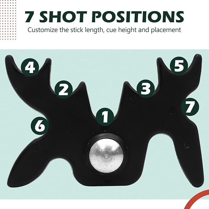 Skylety Retractable Billiard Cue Stick Bridge with Bridge Head, Snooker Set Billiard Pool Cue Accessory for Pool Table