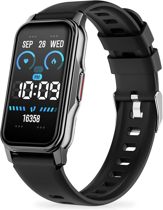 Fitness Tracker with Step Counter/Calories/Stopwatch, Activity Tracker, Health Tracker with Heart Rate Monitor, Sleep Tracker,1.47'' Touch Color Screen, Pedometer Watch for Women Men Kids