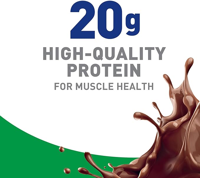 BOOST High Protein with Fiber Ready to Drink Complete Nutritional Drink, Rich Chocolate, 8 fl oz Bottle, 24 Pack