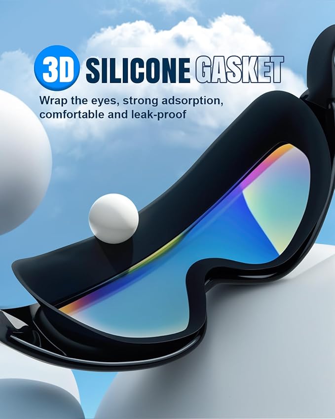 Rantizon Swim Goggles 2 Pack, Wide View Anti Fog&UV Swimming Goggles for Audlt, No Leaking Swim Glasses for Men Women Kids