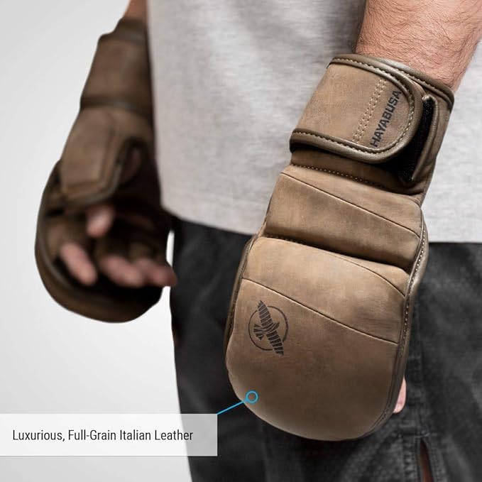 Hayabusa T3 LX Leather 7oz MMA Sparring Training Gloves Men & Women