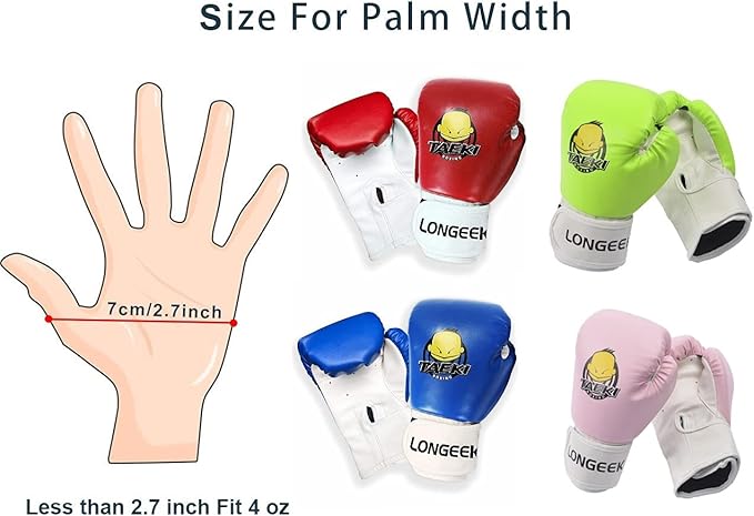 Longeek 4/6oz Kids Boxing Gloves,Training Gloves,Bag Gloves,Fight Gloves for 3-15 Years Childrens