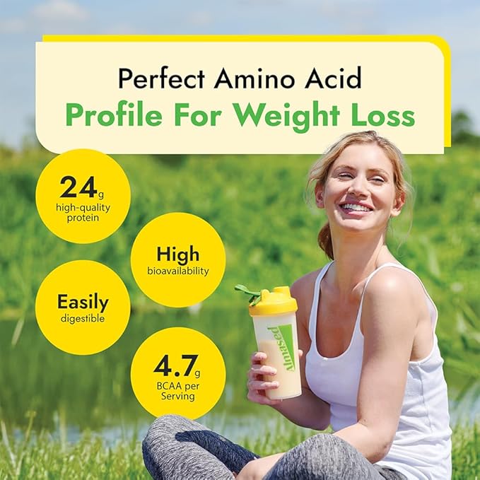 Almased Protein Powder for Weight Loss Kit for Men & Women, Natural Meal Replacement Shake for Weight Loss, Supplement, 24 Grams of Protein Per Serving (Almond Vanilla Flavor, 3 Cans @ 17.6 oz ea + Scoop)