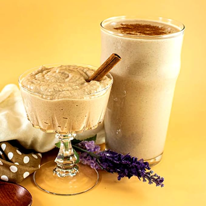 Nutmeg State Nutrition - Pudding or Shake, Low Calories, 15g Protein, Low Fat, 7 Servings Per Box (Cinnamon Swirl)
