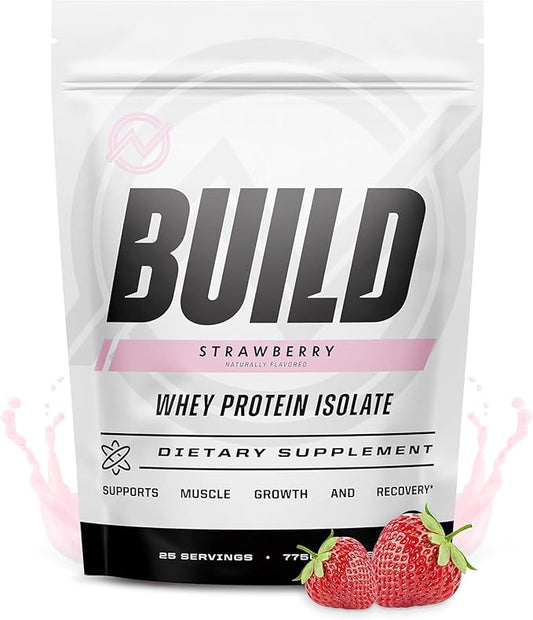 Outwork Nutrition Whey Isolate Protein Powder - Accelerates Muscle Building & Recovery - Low Lactose, Gluten-Free - Post Workout Supplement - Enhanced Protein Synthesis, Strawberry, 1.8lbs