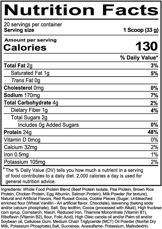 REDCON1 Whole Food Animal Protein Powder - Coach Prime MRE Lite Protein Powder - Low Carb with No Whey - 24g Protein - Prime Time Red Velvet (20 Servings)