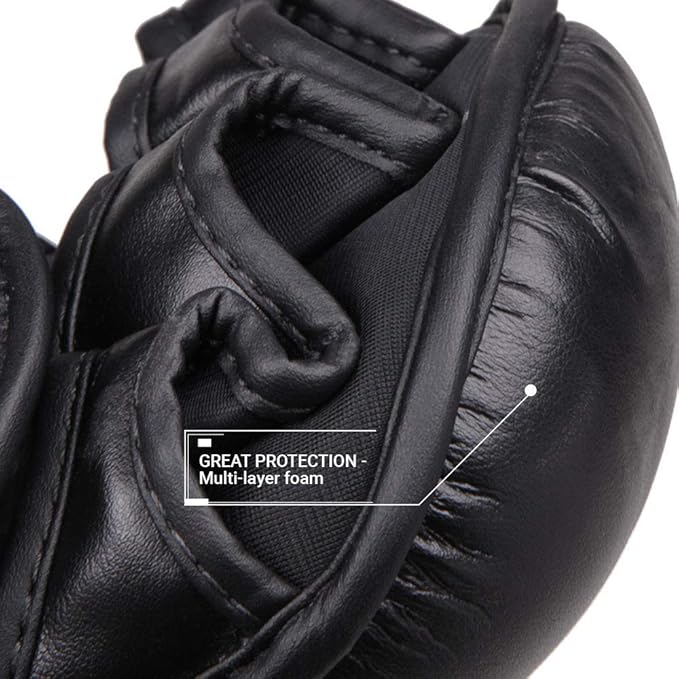 Revgear Pinnacle MMA Gloves | Classic MMA Sparring Glove Design | Multi Layer Foam Padding Over The Knuckles | Thumb Protection