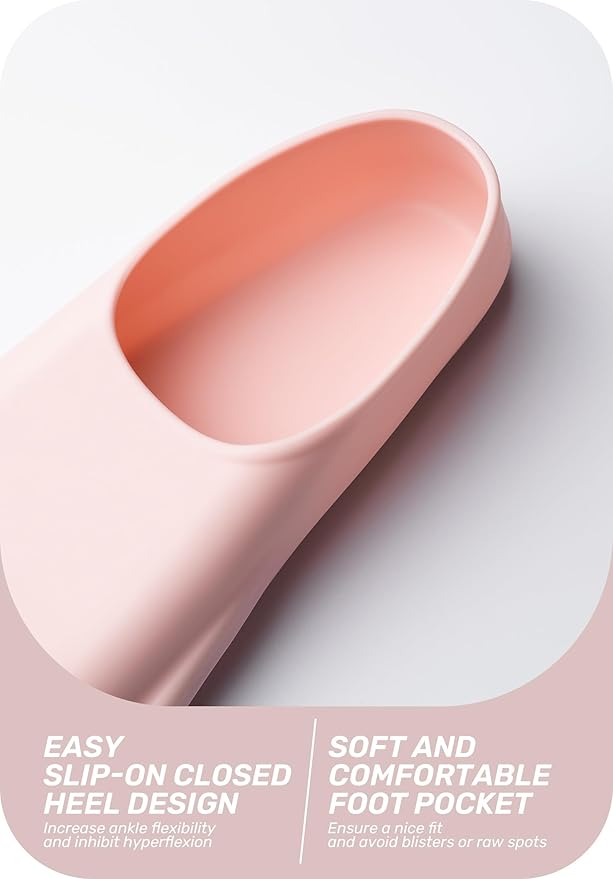 CAPAS Swim Training Fins Comfortable Silicone Lap Swimming Short Blade Floating Flippers with Mesh Bag for Adult Men Women Build Leg Strength