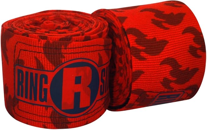 Ringside Apex 180” Boxing Hand Wraps Pair - Durable, Elastic Training Wraps with Hook & Loop Closure, Multi-Color Options, Perfect for MMA, Muay Thai, Kickboxing