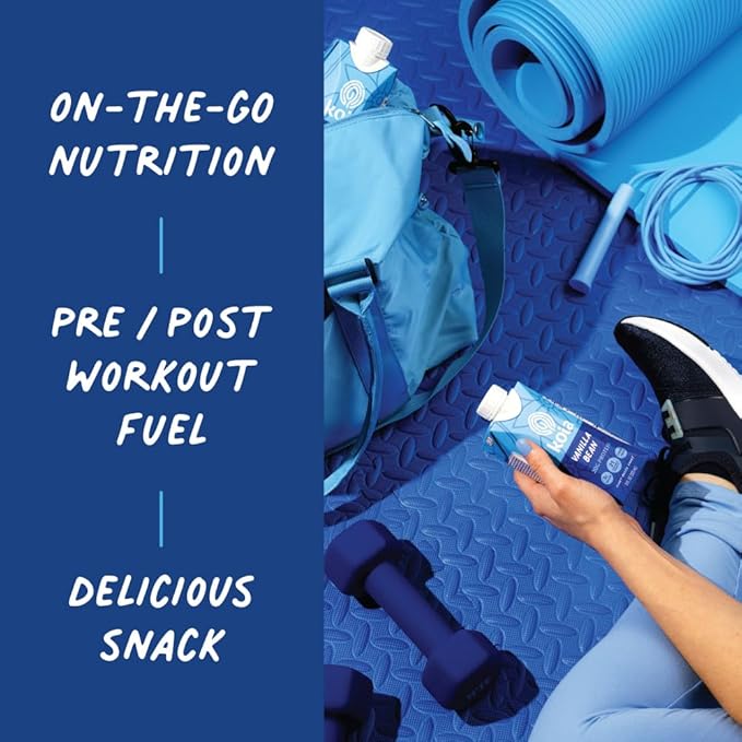 Koia Plant Based Protein Shake, Vanilla Bean, 20g Protein, 3g Sugar, 6g Prebiotic Fiber, 21 Vitamins & Minerals, Meal Replacement Drinks, Dairy-Free, Gluten-Free, Non-GMO, 11 Fl Oz (Pack of 18)