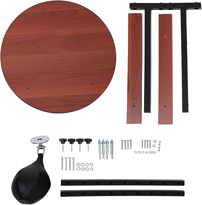 Speed Bag Platform Kit Heavy Duty, Adjustable Height Wall Mount Professional Boxing Training Equipment with Punching Ball, Punching Striking Kit Suitable for Boxing and Fitness Enthusiasts