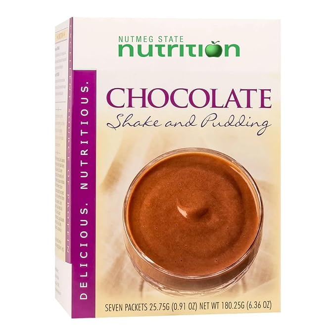 Healthywise Pudding or Shake, Low Calories, High Protein, 15g Caseinate Protein, Aspartame Free, Low Fat, 7 Servings Per Box (Chocolate)