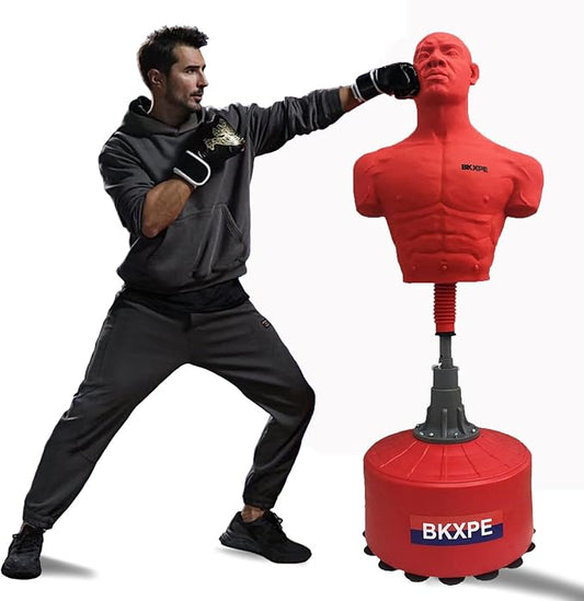 Punching Bags for Adults Silica Gel Heavy Bag Stand Bob Punching Dummy Kick Boxing Mannequin Home Gym