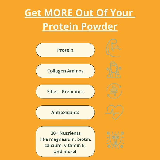 Unflavored & Unsweetened Protein Powder | Vegan - Plant Based Protein Powder Dairy Free for Gut Health, No Sodium, High Fiber, Keto Friendly, Non Dairy, Lactose Free