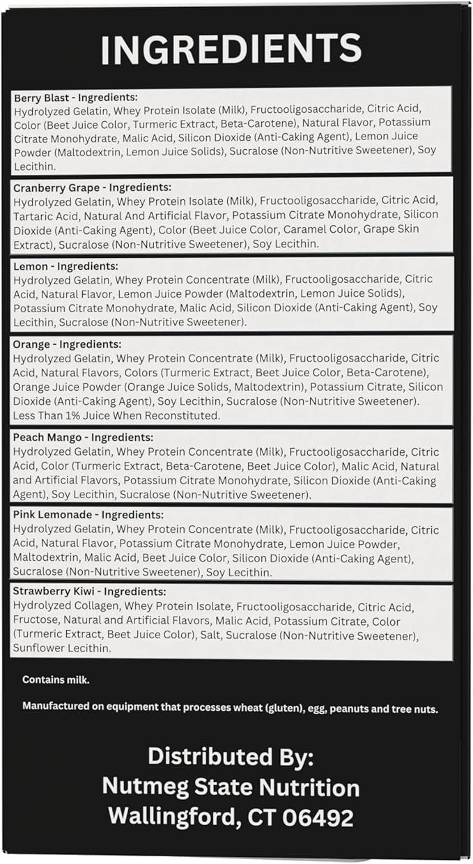 High Protein Fruit Flavored Powder Drink Mix, 15g Protein, Low Calorie, Sugar Free, Ideal Protein Compatible, 7 Servings Per Box (Variety Pack)