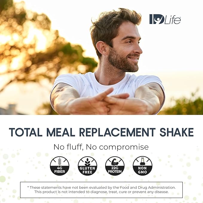 IDLife Brownie Batter NurishID Meal Replacement Shake - with Slow-Digesting Carbs, Superfoods, Vegetable Blend and Adaptogenic Mushrooms - 15 Servings